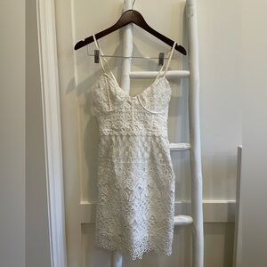 White lace dress